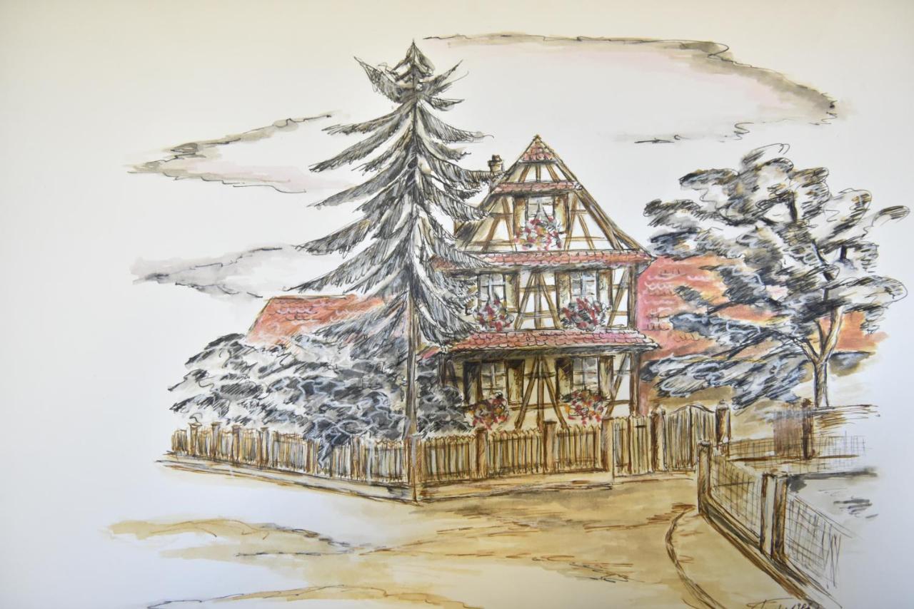 Maison D'Hotes Aux Deux Cigognes Gries Exteriér fotografie